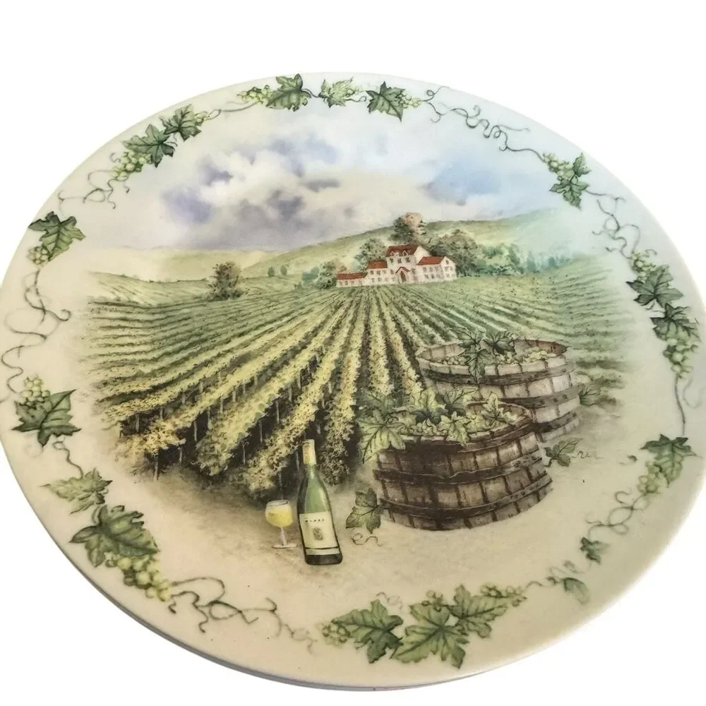 VINYARD VINES WINE And BARREL COUNTRY EMBOSSED DECORATIVE 8